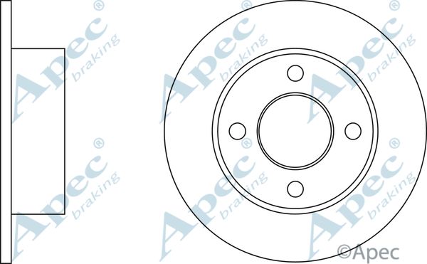 APEC BRAKING Jarrulevy DSK176